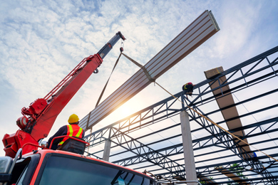 specialist role crane driver on construction site